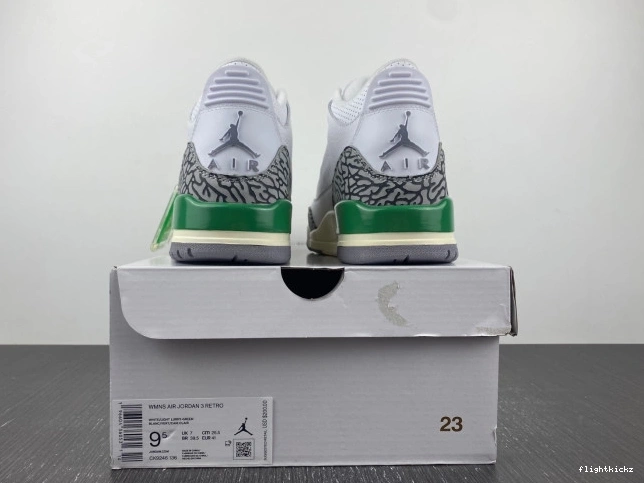 CK9246-136 3 Jordan Retro (W) Green Lucky 0822
